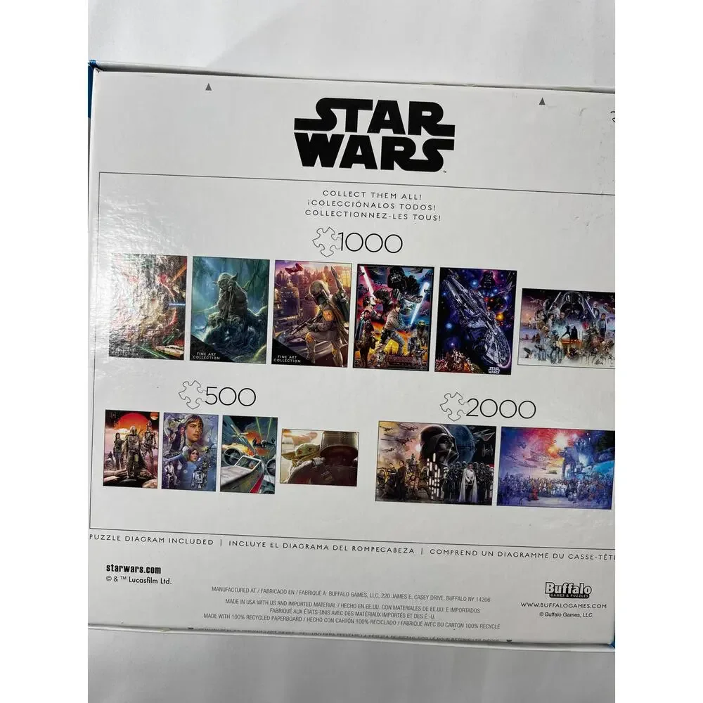 Star Wars The Mandalorian Disney Buffalo 1000 Piece Jigsaw Puzzle NEW